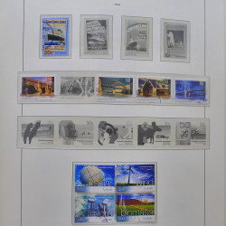 Collection timbres d'Australie 1996-2010 oblitérés en album Leuchtturm.