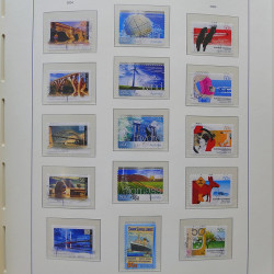 Collection timbres d'Australie 1996-2010 oblitérés en album Leuchtturm.