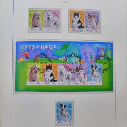 Collection timbres d'Australie 1996-2010 oblitérés en album Leuchtturm.