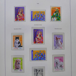 Collection timbres d'Australie 1996-2010 oblitérés en album Leuchtturm.