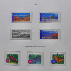 Collection timbres d'Australie 1996-2010 oblitérés en album Leuchtturm.