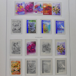 Collection timbres d'Australie 1996-2010 oblitérés en album Leuchtturm.