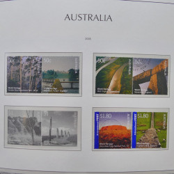 Collection timbres d'Australie 1996-2010 oblitérés en album Leuchtturm.