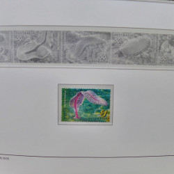 Collection timbres d'Australie 1996-2010 oblitérés en album Leuchtturm.