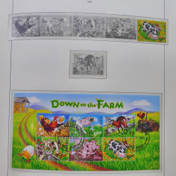 Collection timbres d'Australie 1996-2010 oblitérés en album Leuchtturm.