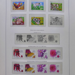 Collection timbres d'Australie 1996-2010 oblitérés en album Leuchtturm.