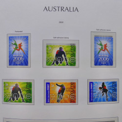 Collection timbres d'Australie 1996-2010 oblitérés en album Leuchtturm.