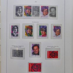 Collection timbres d'Australie 1996-2010 oblitérés en album Leuchtturm.