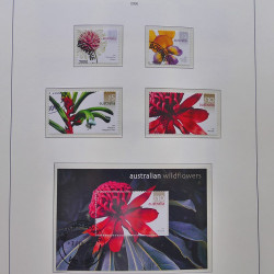 Collection timbres d'Australie 1996-2010 oblitérés en album Leuchtturm.