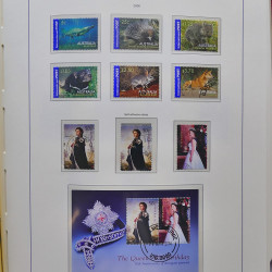 Collection timbres d'Australie 1996-2010 oblitérés en album Leuchtturm.
