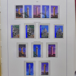 Collection timbres d'Australie 1996-2010 oblitérés en album Leuchtturm.
