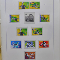 Collection timbres d'Australie 1996-2010 oblitérés en album Leuchtturm.