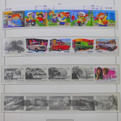 Collection timbres d'Australie 1996-2010 oblitérés en album Leuchtturm.