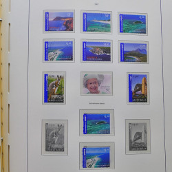 Collection timbres d'Australie 1996-2010 oblitérés en album Leuchtturm.