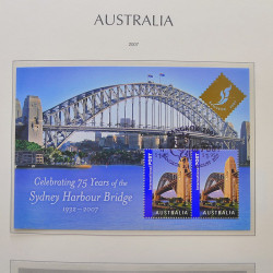 Collection timbres d'Australie 1996-2010 oblitérés en album Leuchtturm.