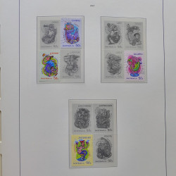 Collection timbres d'Australie 1996-2010 oblitérés en album Leuchtturm.