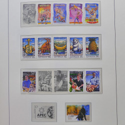 Collection timbres d'Australie 1996-2010 oblitérés en album Leuchtturm.