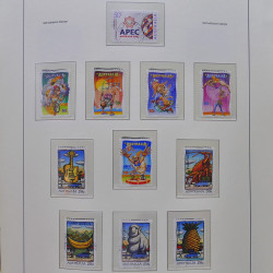 Collection timbres d'Australie 1996-2010 oblitérés en album Leuchtturm.