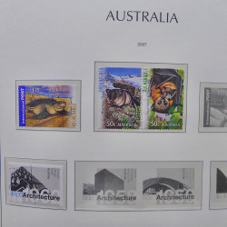 Collection timbres d'Australie 1996-2010 oblitérés en album Leuchtturm.