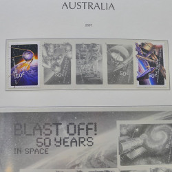 Collection timbres d'Australie 1996-2010 oblitérés en album Leuchtturm.