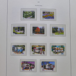 Collection timbres d'Australie 1996-2010 oblitérés en album Leuchtturm.