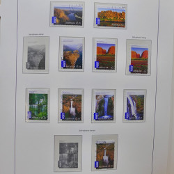 Collection timbres d'Australie 1996-2010 oblitérés en album Leuchtturm.