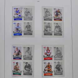 Collection timbres d'Australie 1996-2010 oblitérés en album Leuchtturm.