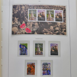 Collection timbres d'Australie 1996-2010 oblitérés en album Leuchtturm.