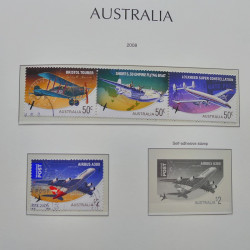 Collection timbres d'Australie 1996-2010 oblitérés en album Leuchtturm.