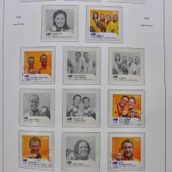 Collection timbres d'Australie 1996-2010 oblitérés en album Leuchtturm.