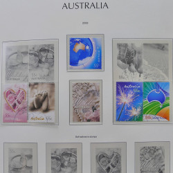 Collection timbres d'Australie 1996-2010 oblitérés en album Leuchtturm.