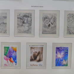 Collection timbres d'Australie 1996-2010 oblitérés en album Leuchtturm.