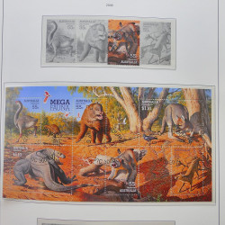 Collection timbres d'Australie 1996-2010 oblitérés en album Leuchtturm.