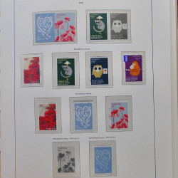 Collection timbres d'Australie 1996-2010 oblitérés en album Leuchtturm.