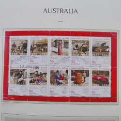 Collection timbres d'Australie 1996-2010 oblitérés en album Leuchtturm.
