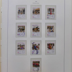Collection timbres d'Australie 1996-2010 oblitérés en album Leuchtturm.