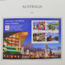 Collection timbres d'Australie 1996-2010 oblitérés en album Leuchtturm.