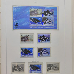 Collection timbres d'Australie 1996-2010 oblitérés en album Leuchtturm.