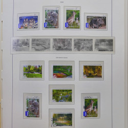 Collection timbres d'Australie 1996-2010 oblitérés en album Leuchtturm.