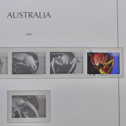 Collection timbres d'Australie 1996-2010 oblitérés en album Leuchtturm.
