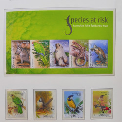 Collection timbres d'Australie 1996-2010 oblitérés en album Leuchtturm.