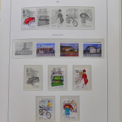 Collection timbres d'Australie 1996-2010 oblitérés en album Leuchtturm.