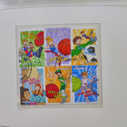 Collection timbres d'Australie 1996-2010 oblitérés en album Leuchtturm.