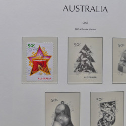 Collection timbres d'Australie 1996-2010 oblitérés en album Leuchtturm.