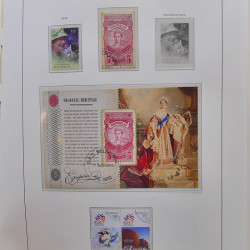 Collection timbres d'Australie 1996-2010 oblitérés en album Leuchtturm.