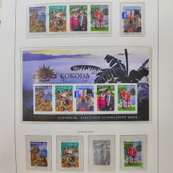 Collection timbres d'Australie 1996-2010 oblitérés en album Leuchtturm.