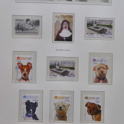Collection timbres d'Australie 1996-2010 oblitérés en album Leuchtturm.