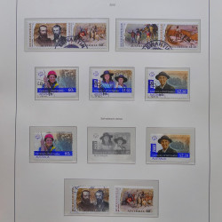 Collection timbres d'Australie 1996-2010 oblitérés en album Leuchtturm.