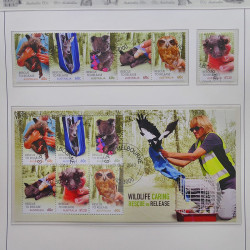 Collection timbres d'Australie 1996-2010 oblitérés en album Leuchtturm.
