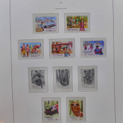 Collection timbres d'Australie 1996-2010 oblitérés en album Leuchtturm.